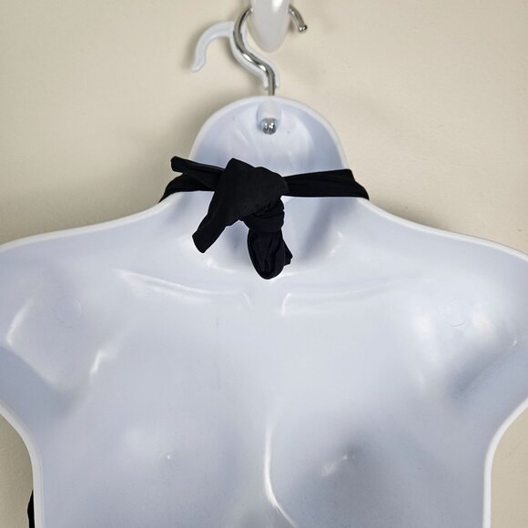 Womens Large Tummy Control Modest High Waisted Bikini Set Halter Top Swimsuit - Picture 10 of 12